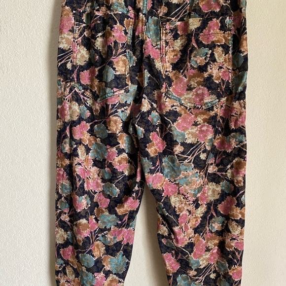 Anthropologie Anisa Floral Corduroy  Floral Tapestry Grandmacore Joggers Size S - Picture 11 of 12